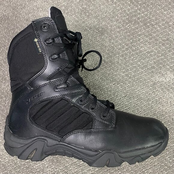 Bates GX 8 Gore-Tex Side Zip E02268 Mens Black Tactical Boots Size 9 Utility - Picture 1 of 12